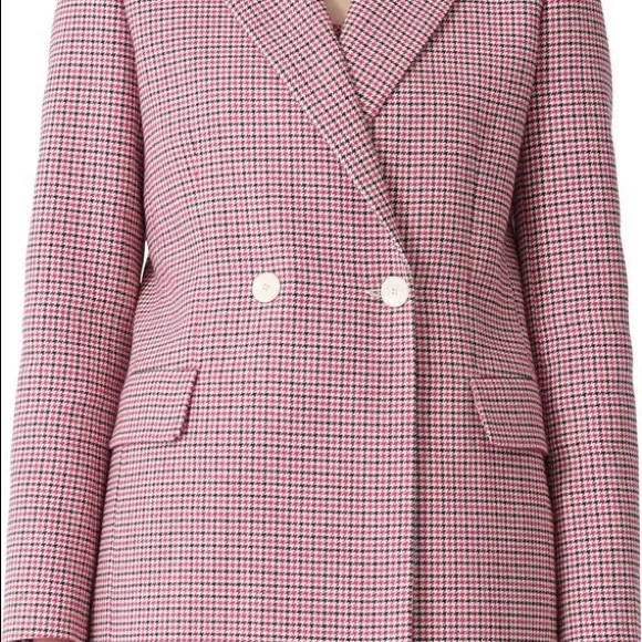 Maje Vic houndstooth Suit Set (Jacket + Shorts) - Picture 2 of 7